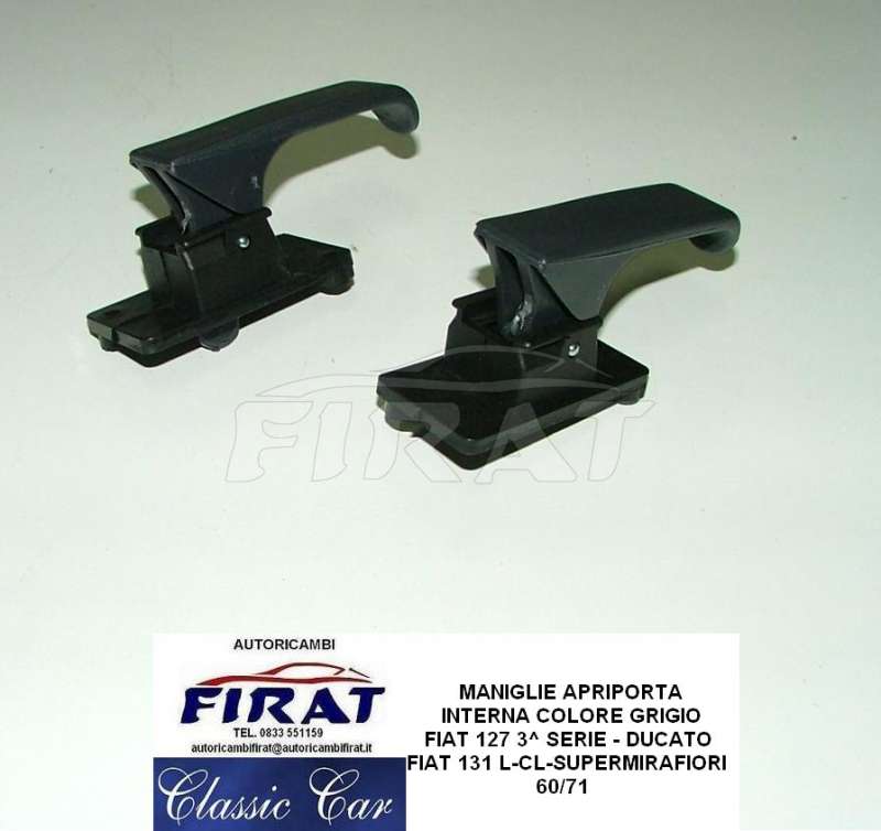 MANIGLIA APRIPORTA INTERNA FIAT 127 3^S 131 DUCATO - Clicca l'immagine per chiudere